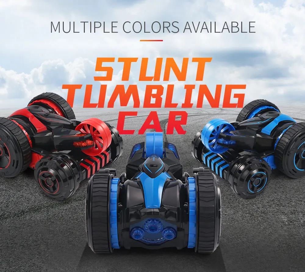 JJRC Q49 трюк автомобиль ACRO один ключ деформация Флип 360 градусов вращающийся пятиколесный автомобиль игрушки светодиодный светильник RC скалолазание машины для детей