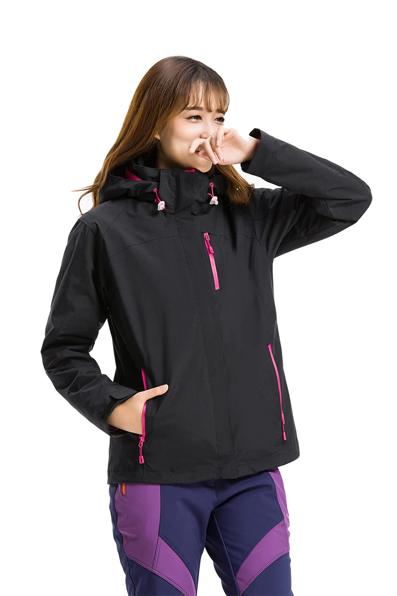 

Popular Women's Winter Windproof thick Inner Fleece Jacket Outdoor skiing snowboard Sport Coat Hiking Camping Female clothes