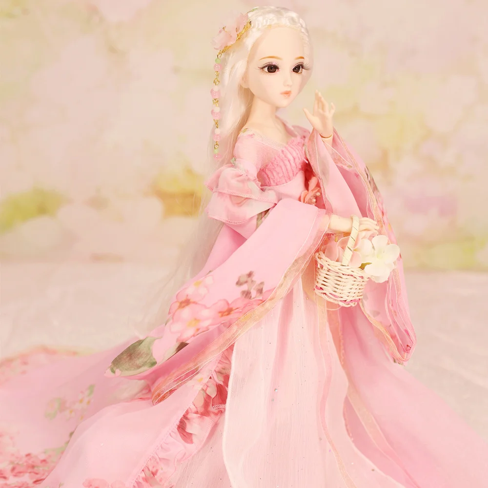 Кукла DBS 1/4 BJD молочная королева с названием весенние белые волосы механические