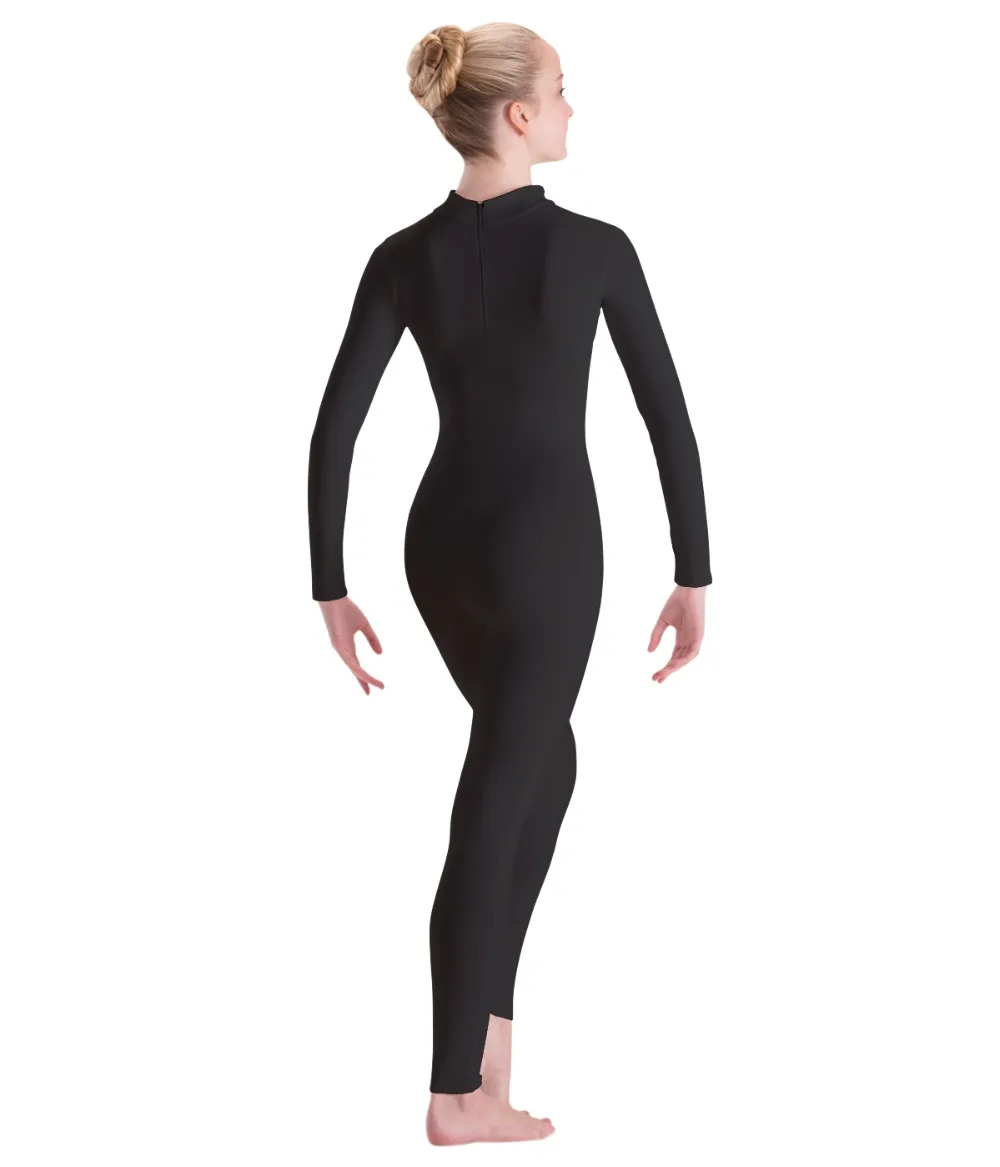 Детский нейлоновый гимнастический унитард из лайкры танцевальный с длинным