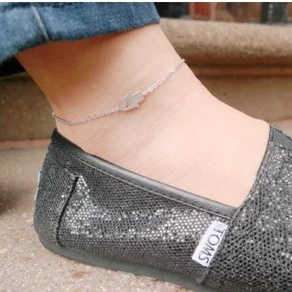 Очаровательный простой золотой браслет на лодыжку ювелирное изделие для ног