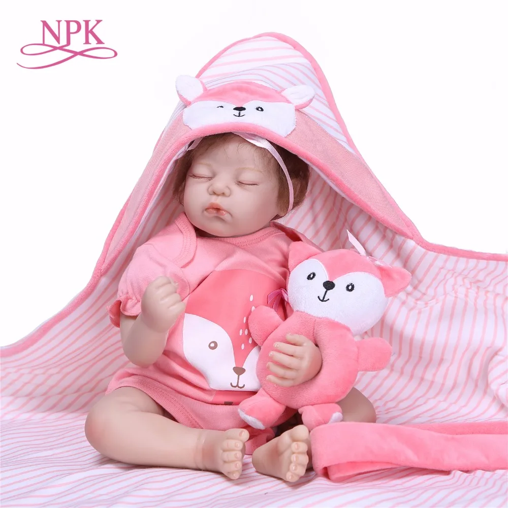 

Кукла-реборн NPKCOLLECTION, Мягкая силиконовая виниловая, 55 см, 22 дюйма