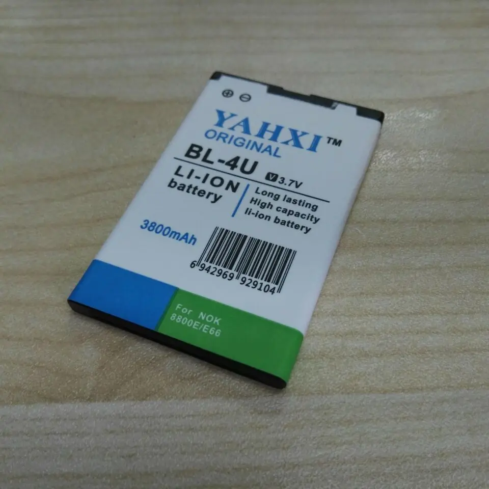 Аккумулятор BL4U для Nokia E66 E75 3800 3120 5730 5530 6300i 6212 s 6600i 8800A 1 шт. 6600 мАч 8800|battery a|battery forbattery