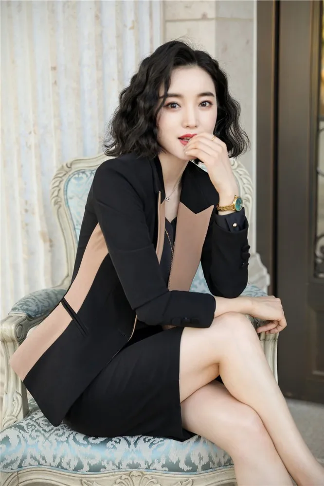 Женские деловые костюмы с юбкой и топом Осень зима 2019|Костюмы юбкой| |