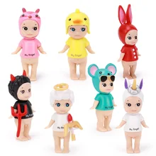 Cute Kewpie Doll Valentines Day Sonny Angel Animal Action Figure Toys Cake ornament baking decoration 1 PCS 8 CM
