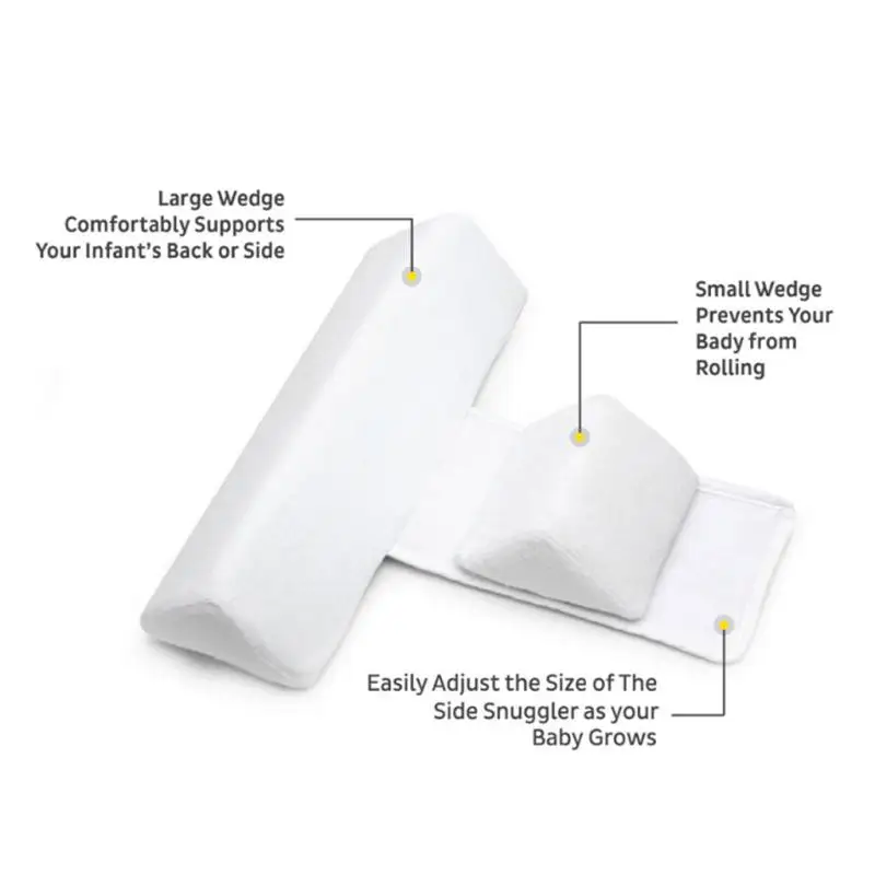 

Newborn Baby Sleep Pillow Side Sleeper Pro Pillow Infant Sleep Prevent Flat Head Shape Anti Roll Pillow