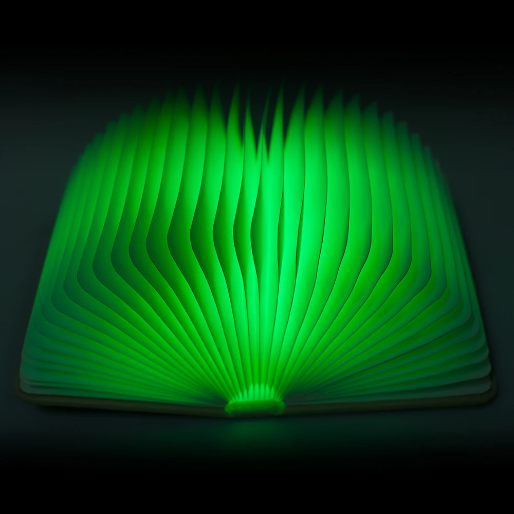 Креативный мини флип книги перезаряжаемый светодиодный складной книжный ночной