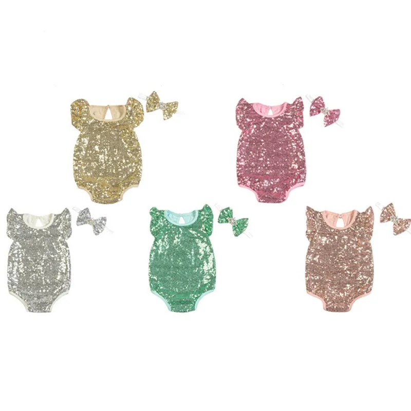 Детские комбинезоны 2 шт. (комбинезон + повязка на голову) Одежда для