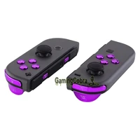 extremerate chrome purple abxy direction sr sl l r zr zl trigger full set buttons with tools for ns switch oled joycon