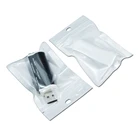 DHL 7 см * 10 см белыйпрозрачный самоблокирующийся застежка-молния Пластиковые Розничные упаковочные мешки для хранения, мешок с замком на молнии Розничная упаковка с отверстием для подвешивания