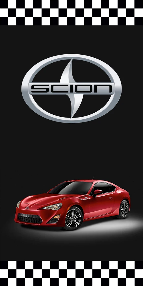 Флаг автомобиля scion флаг 3ftx5ft полиэстер 100%|Флаги баннеры и аксессуары| |