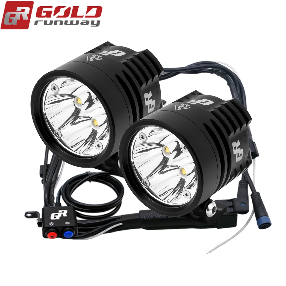 Goldrunway дизайн exp4 moto черный дальний и ближний свет универсальный led мото rcycle