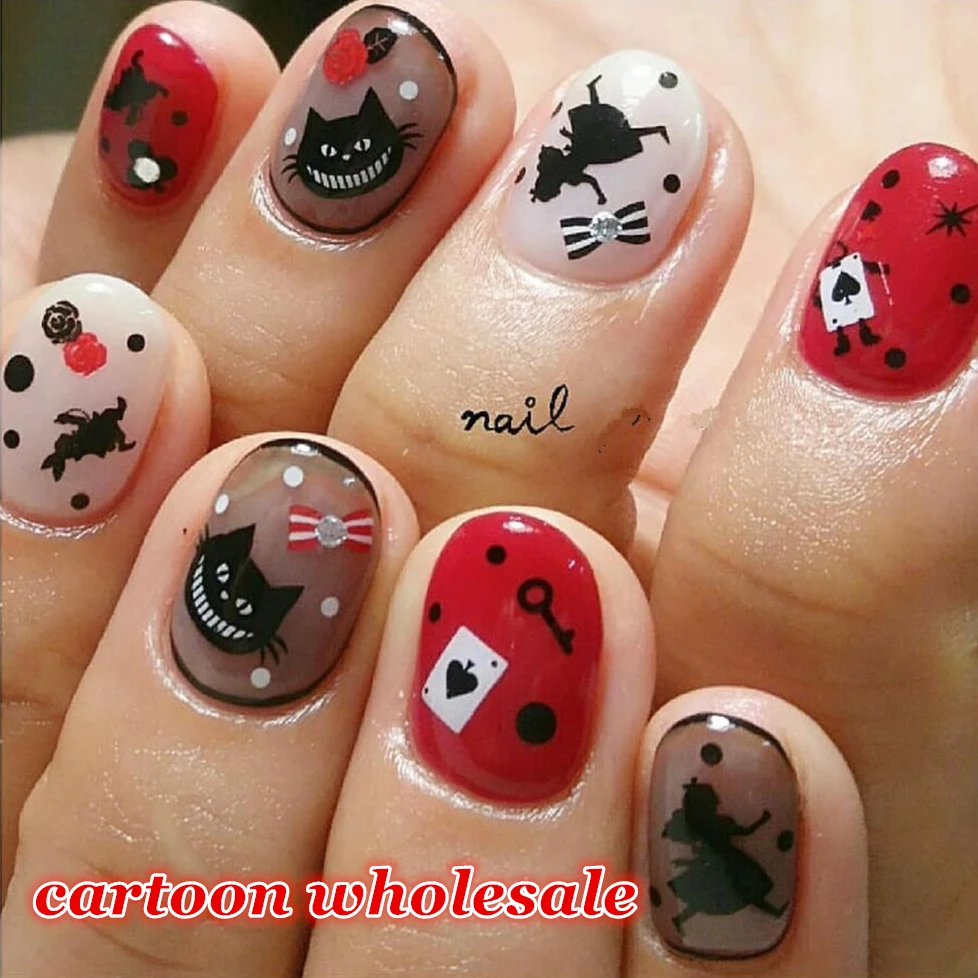 Hanyi серии 10 шт./партия HANYI-66-101 принцесса стикеры 3D на ногти nail Art Наклейка шаблон diy Инструменты для ногтей украшения