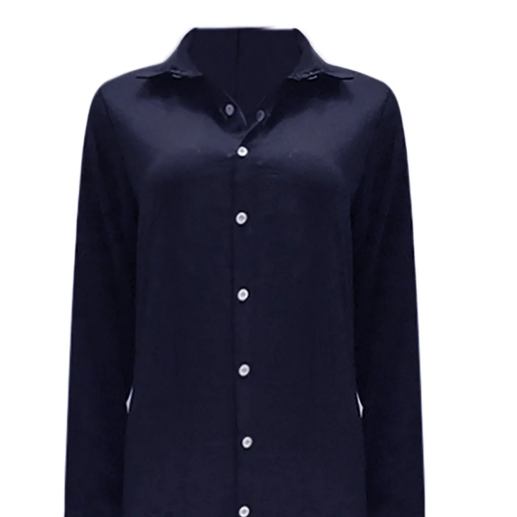 Женская рубашка с длинным рукавом и v образным вырезом клетчатая в клетку блузка