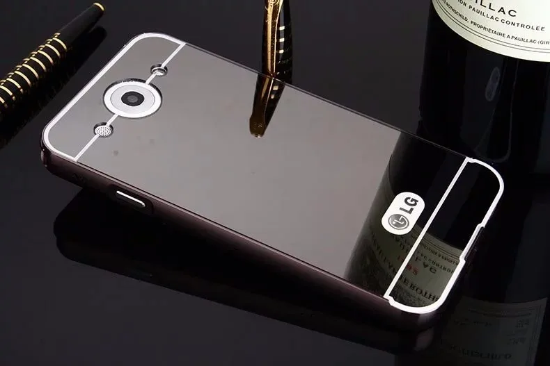 Модный роскошный зеркальный чехол цвета розовое золото для LG Optimus G Pro E988 E986 F240 F240K