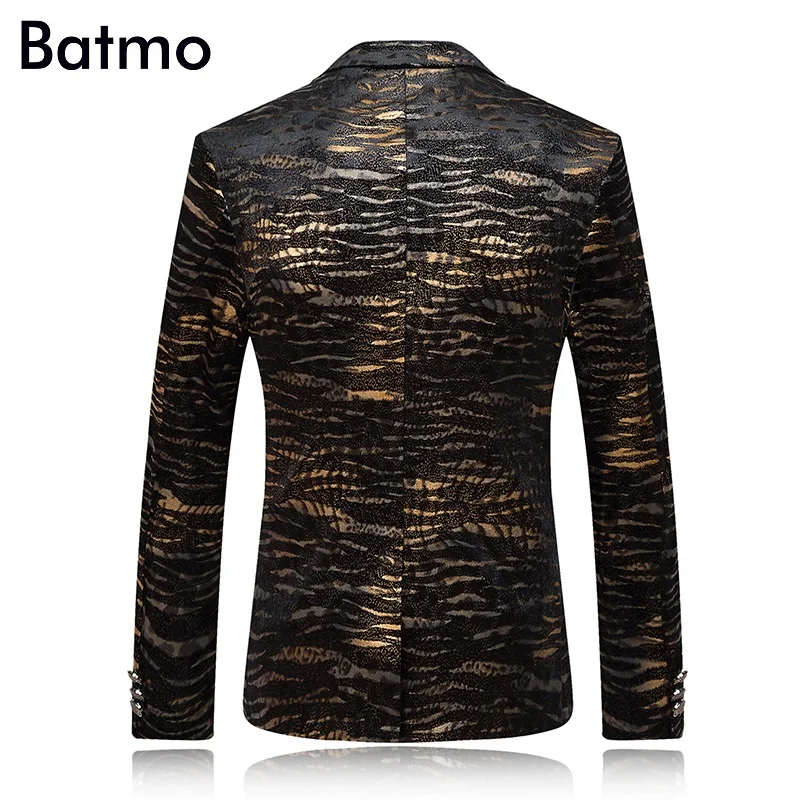 2017 высокое качество известный бренд золотой Повседневный Блейзер мужской