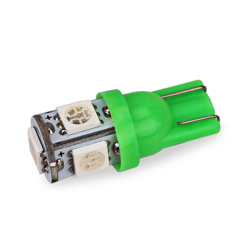 T10 5SMD 5050 светодиодный 194 168 W5W автомобильный горизонтальный Клин задний свет синий Автомобильный свет излучающий диод номерной знак маркер лампа