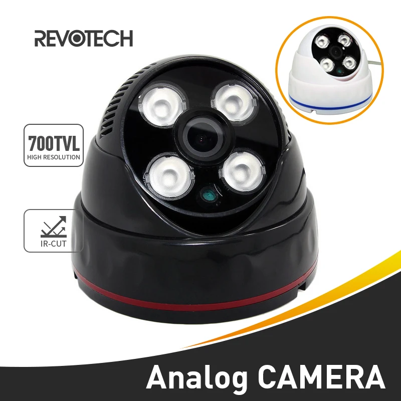 Купольная камера видеонаблюдения 4 светодиода ИК 700TVL Sony Effio E CCD/CMOS ночного видения