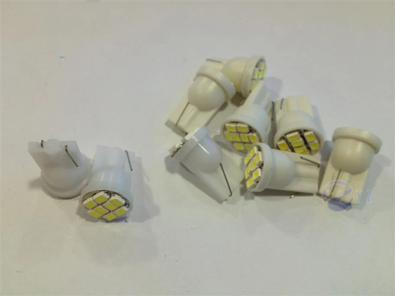100 шт. Автомобильные светодиодные лампы T10 1206/3020 smd 8smd 194 168 192 W5W t10 | Автомобили и