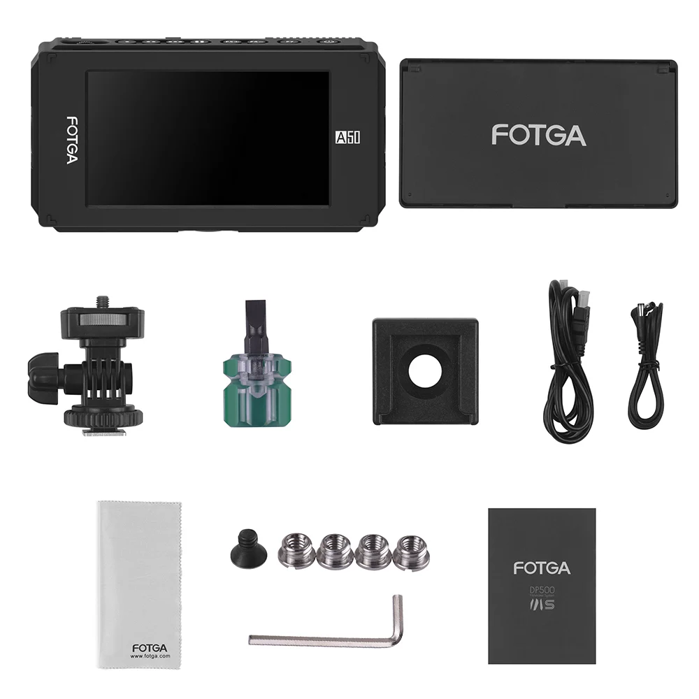5 дюймовый FHD IPS видеомонитор FOTGA A50T с сенсорным экраном для камеры + Двойная Задняя
