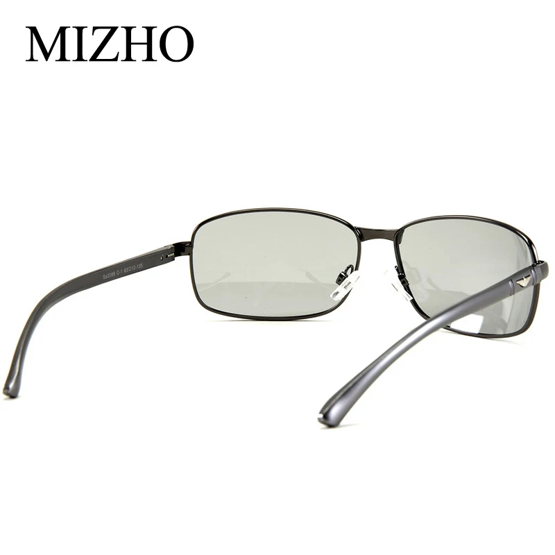 

MIZHO All-weather Snow Light Photochromic Sunglasses Men Polarized Night Vision Rectangle Driver Glasses For Men Transparent
