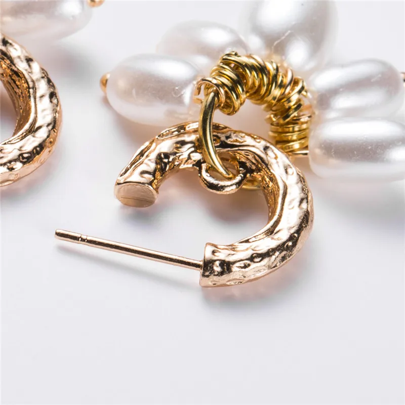 Multi Pearls Pendants Women Earrings ZA New Arrival Bouquet Small Drop Best Birthday Gift for Her pendientes ET1144 | Украшения и