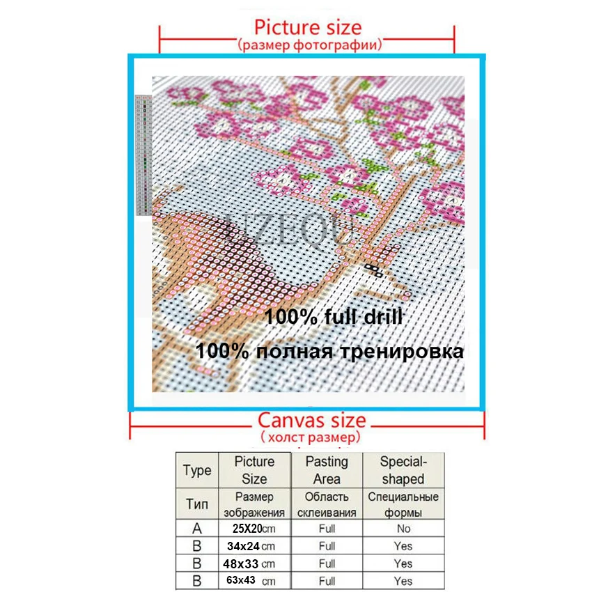 UzeQu 3D Алмазная вышивка особой формы Dieren 5D DIY картина животное олень крестом