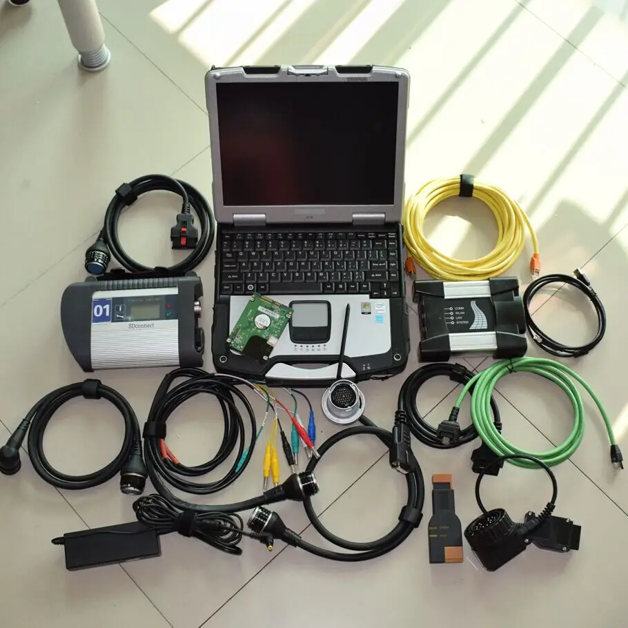 Новейшая модель Диагностический Mb Star c4 Sd Connect Compact 4 для Bmw Icom следующий b c 1 ТБ HDD
