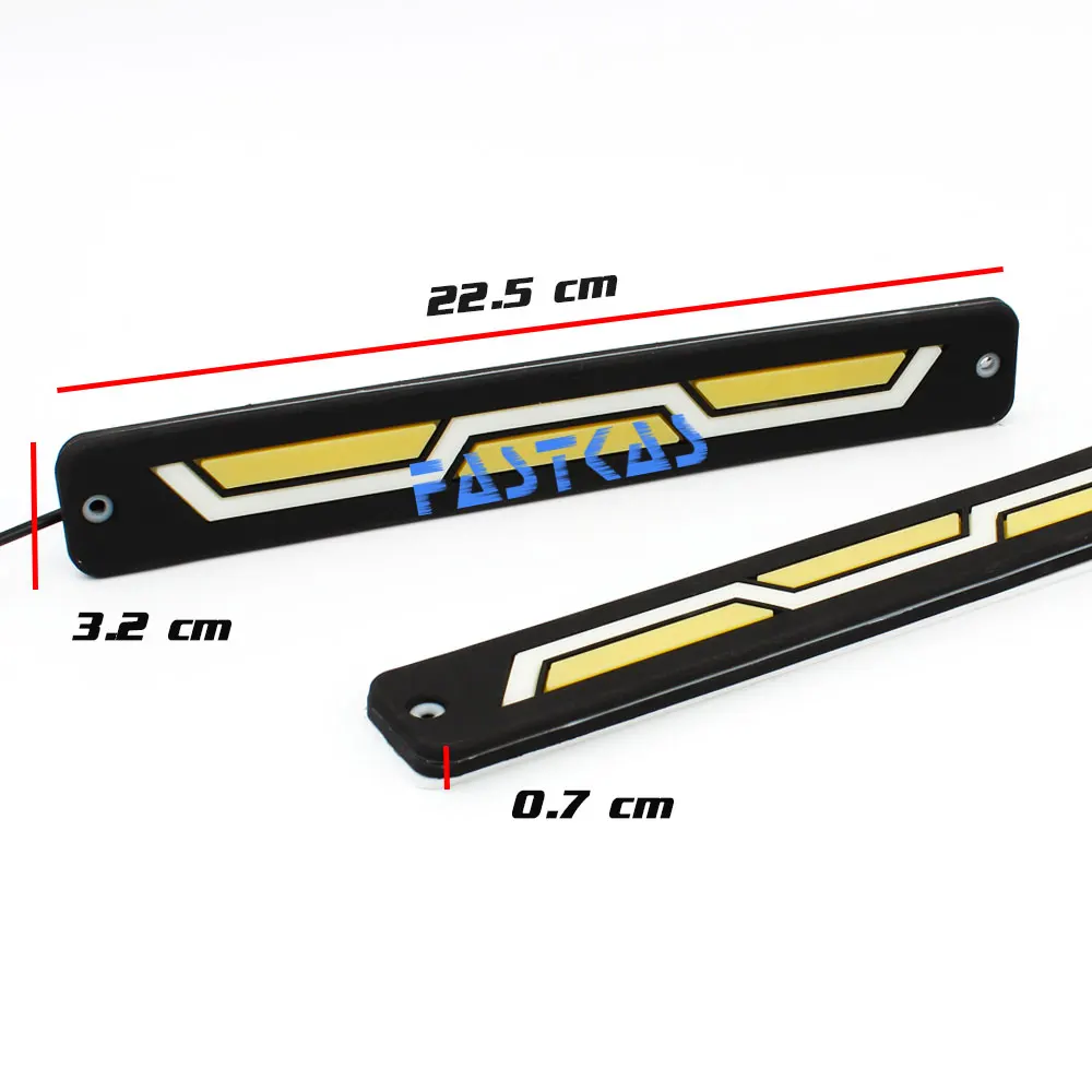 СВЕТОДИОДНЫЙ DRL Дневной светильник 100% Водонепроницаемый белого и желтого цвета