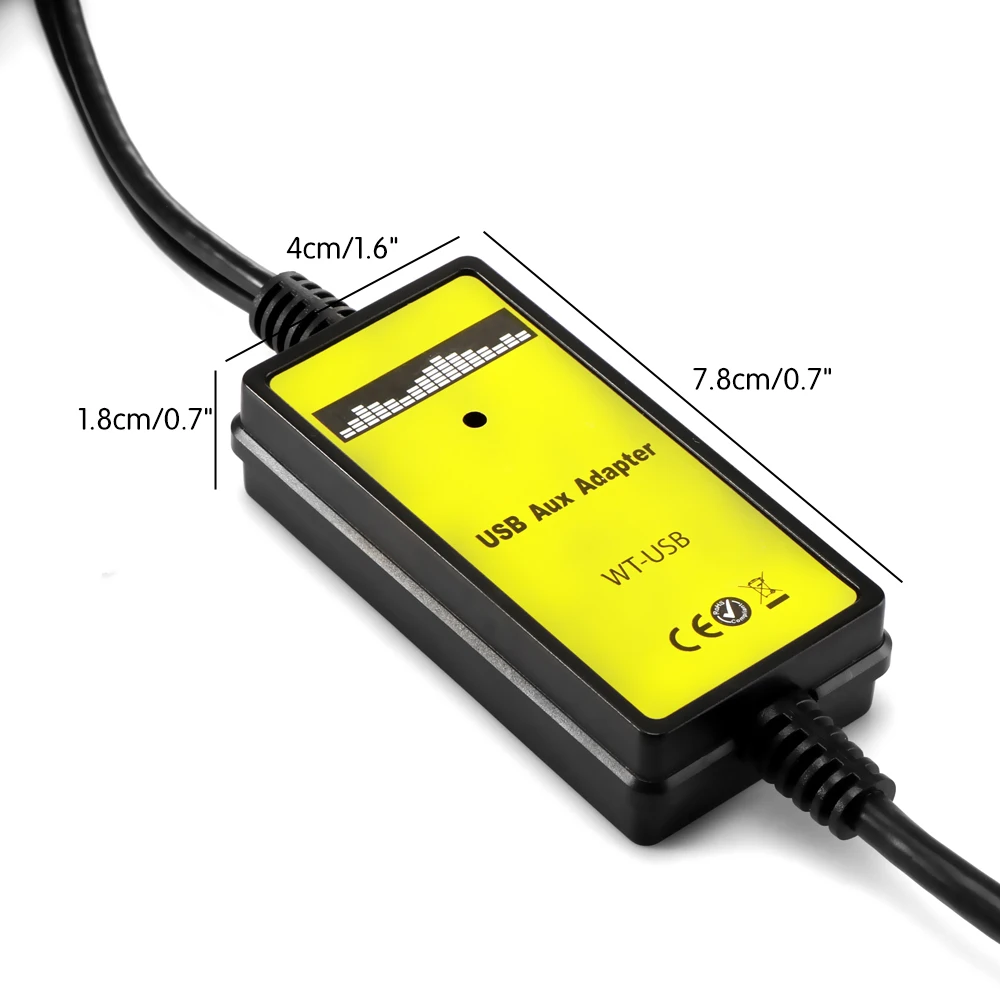 Onever высокое качество Автомобильный MP3 USB AUX адаптер 3,5 мм AUX Интерфейс смены с рулевым колесом управления