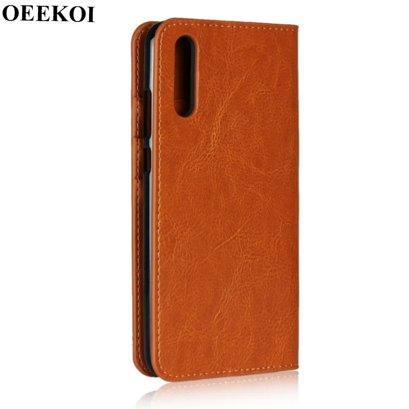 Чехол-книжка OEEKOI из натуральной кожи Crazy Horse для Huawei Maimang 7/P20/P20 Pro/P20 Lite/P9 plus/P8 Lite