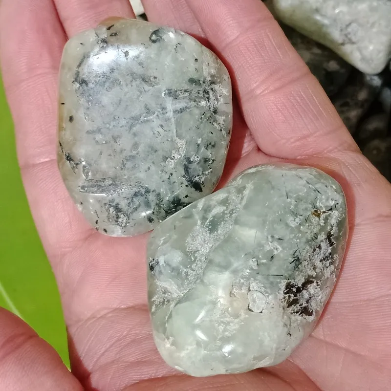 2 шт. натуральный камень в форме винограда prehnite кварцевые кристаллы гравий