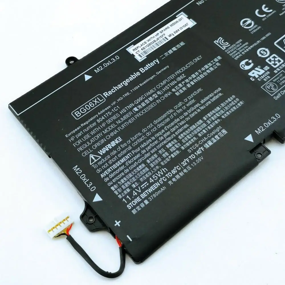 7XINbox 11 4 V 45Wh подлинный BG06XL Аккумулятор для ноутбука HP EliteBook 1040 G3 804175-1B1 BG06045XL HSTNN-IB6Z