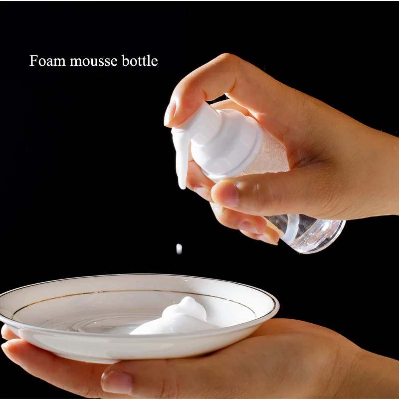 50ml Foaming Mousse Bottle Whipped Points Bottling Fine Shampoo Lotion Refillable Bottles Foam Pump Soap Dispenser PET | Красота и