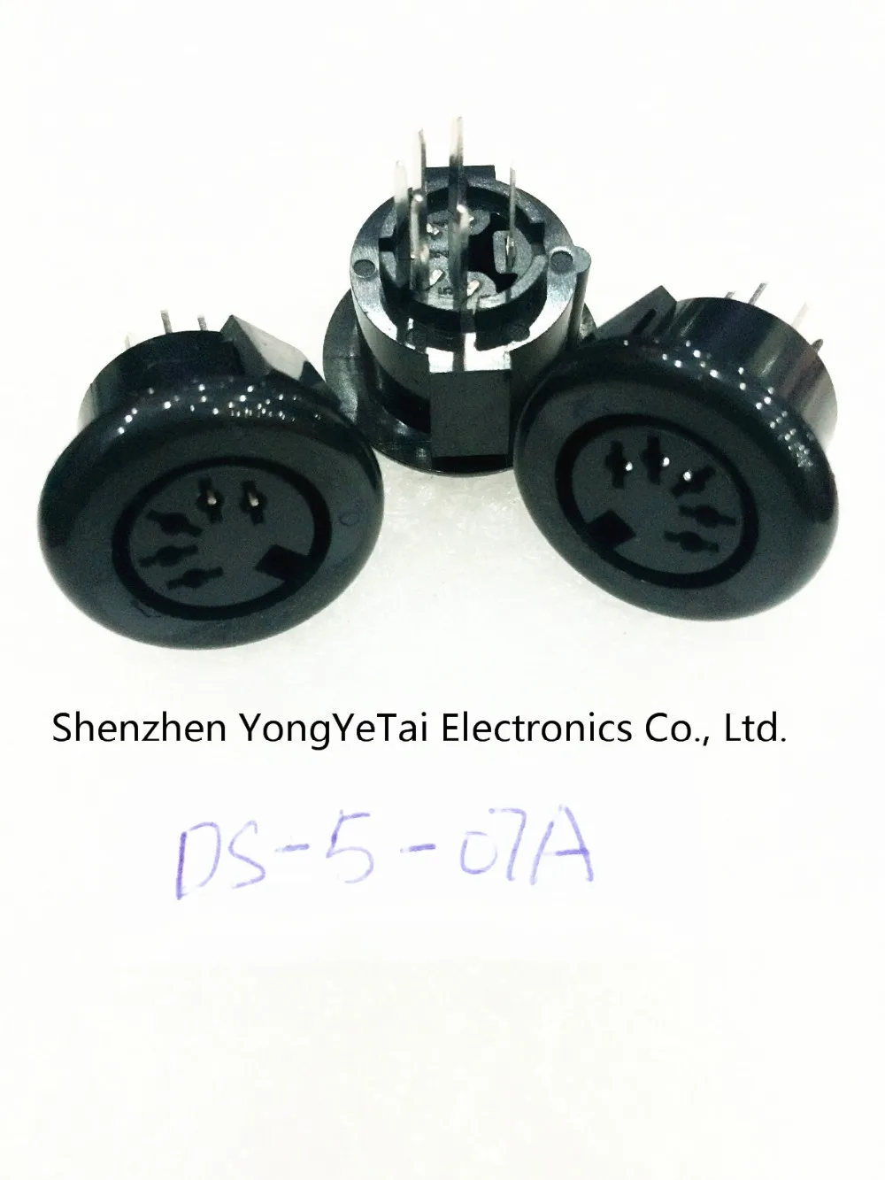 YYT черный DS-5-07A круглый пятиточечное S-video разъем 5-контактный 5P DIN держатель |