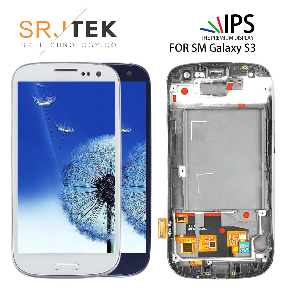 

ЖК-дисплей 4,8 дюйма IPS для SAMSUNG Galaxy S3 i9300 i9300i, ЖК-дисплей, сенсорный экран, дигитайзер, замена для дисплея i9301 i9308i i9301i