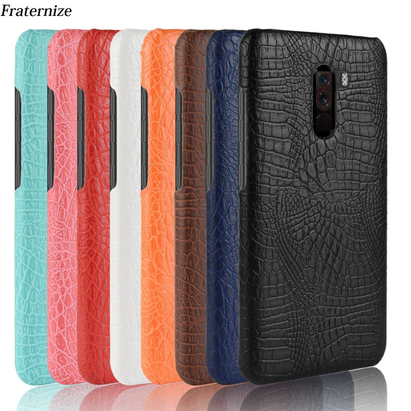 Роскошный Винтажный чехол из крокодиловой кожи для Xiaomi Pocophone F1 ударопрочный
