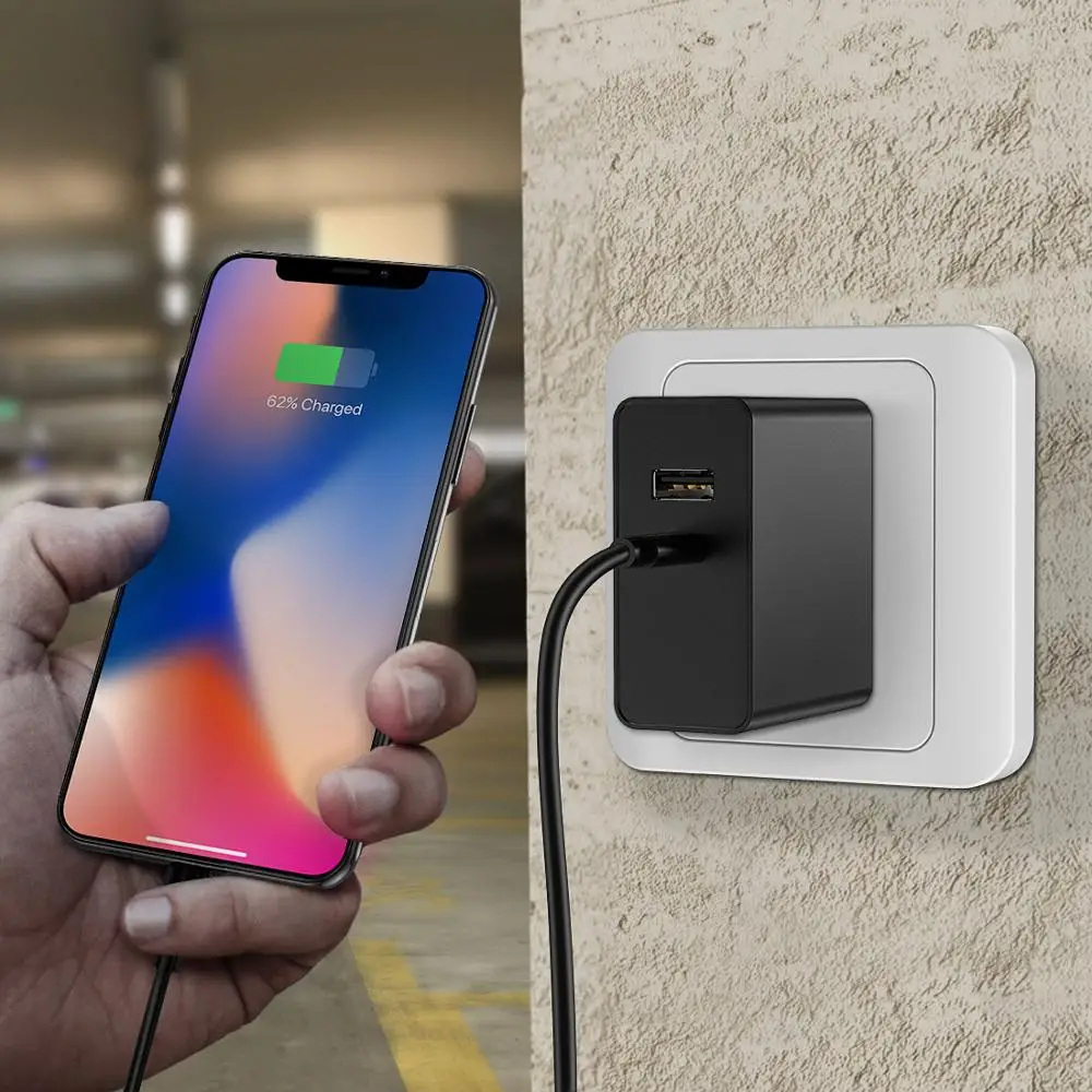 CHOETECH 51 Вт двухпортовое настенное зарядное устройство usb type-C с питанием от сети USB дорожное зарядное устройство складная вилка для iphone x для samsung S8
