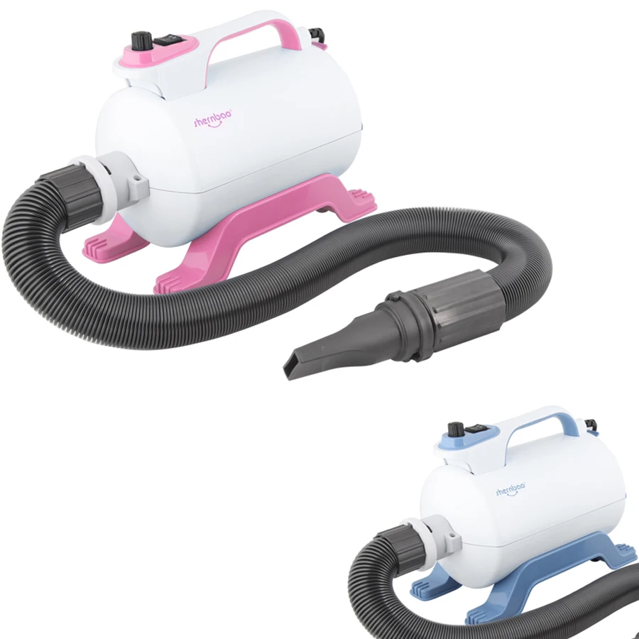 저렴한 Seche Cheveux 부어 Chien 저소음 애완견 불어 건조기 220v 애완 동물 개를 위한 부는 기계 고양이 2200w 핑크 블루 개 건조기, 애완견 옷 건조기