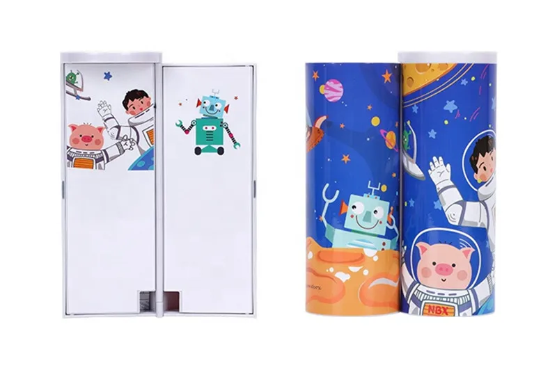 Cartoon Box B Kawaii для хранения дома и в офисе карандаши с котами коробка чашка пластиковый корпус ручка милый мультфильм органайзер для канцелярских принадлежностей многофункциональный Рабочий стол для хранения - Цвет: Cartoon Box B