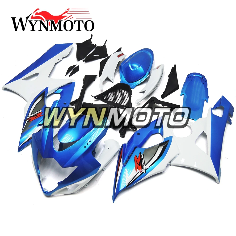 

Complete Fairings Kit For GSXR1000 2005-2006 05 06 K5 Injection Fairing ABS Plastics Cowlings Frames Bodywork Kit White Blue New