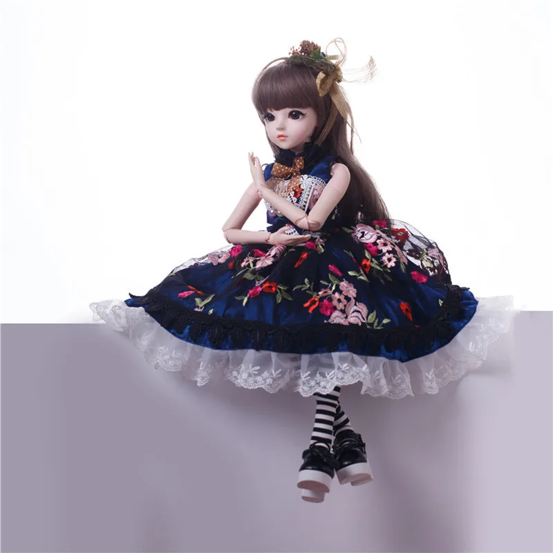 60 см BJD куклы новое поступление Reborn куклы с наряд элегантное платье парики обувь шляпа макияж Красивая мечта девушки игрушки KD куклы