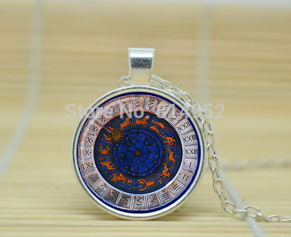 1 шт. Знак круг ожерелье возрасте кулон античная ювелирные изделия Из Стекла