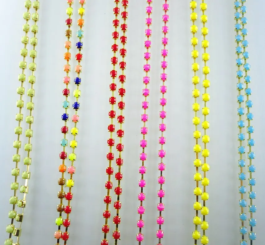Diy SS16 акриловый кристалл 4 мм Стразы Золотая металлическая чашка коготь обувь для