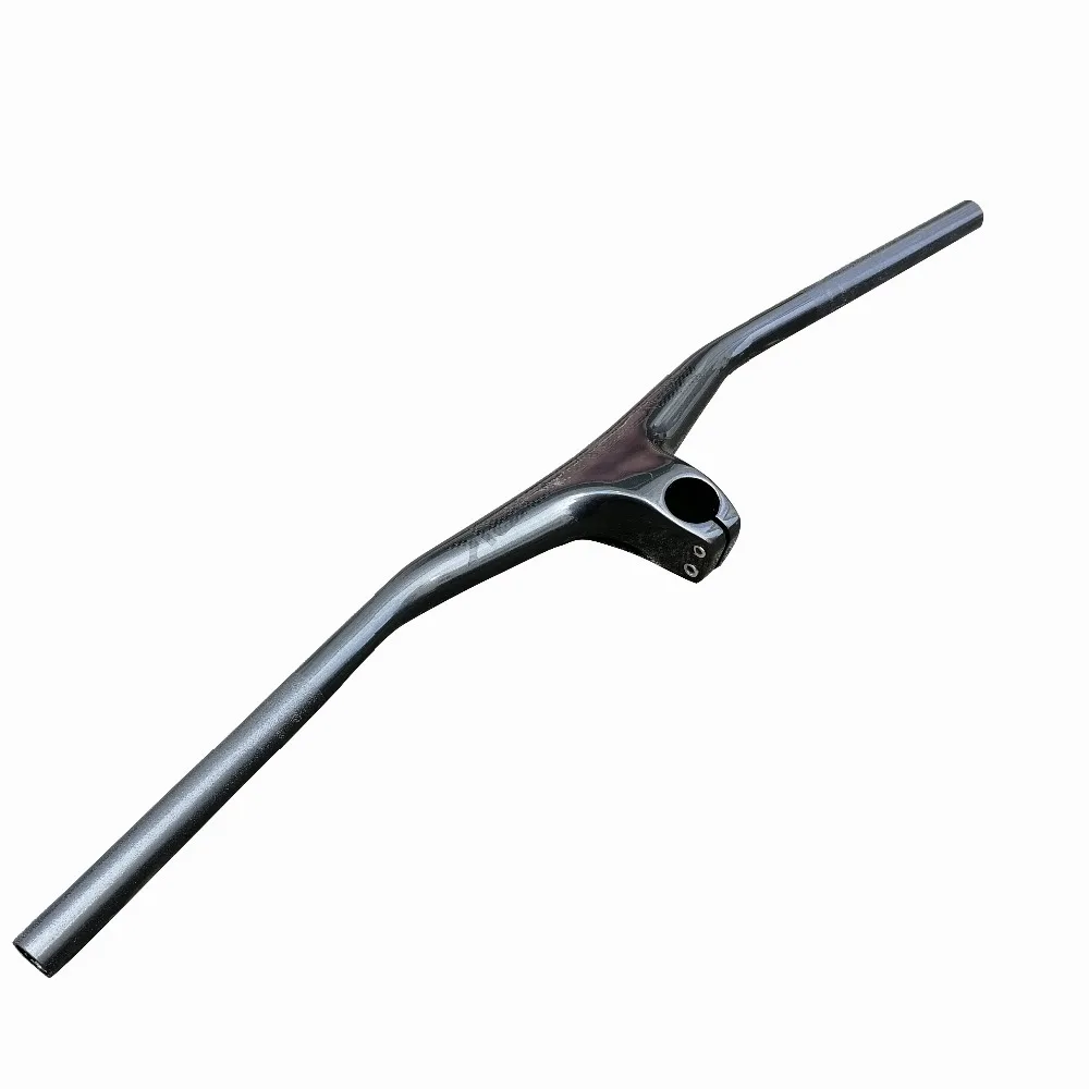 Руль из углеродного волокна UD матовый цельноформенный со стержнем 720/740/760 мм