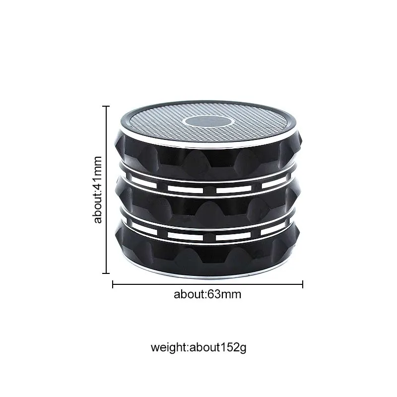 

SY 4 Layer Aluminum alloy Herbal Herb Tobacco Grinder Portable Spice Grinders Smoking Pipe Accessories Hand Muller