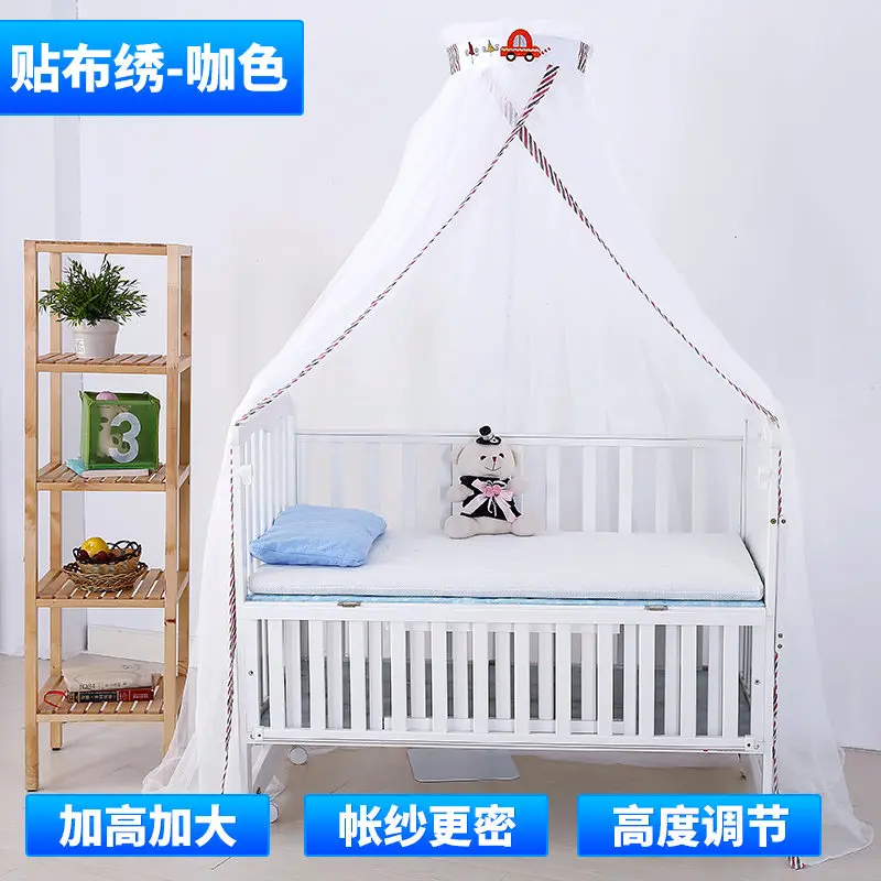 xiaoqichetiebuxiu Детская кровать шторы большой Размеры кроватки сетки Круглый купол детская кровать москитная сетка детская кроватка все вокруг палатка детская номер украшения - Цвет: xiaoqichetiebuxiu