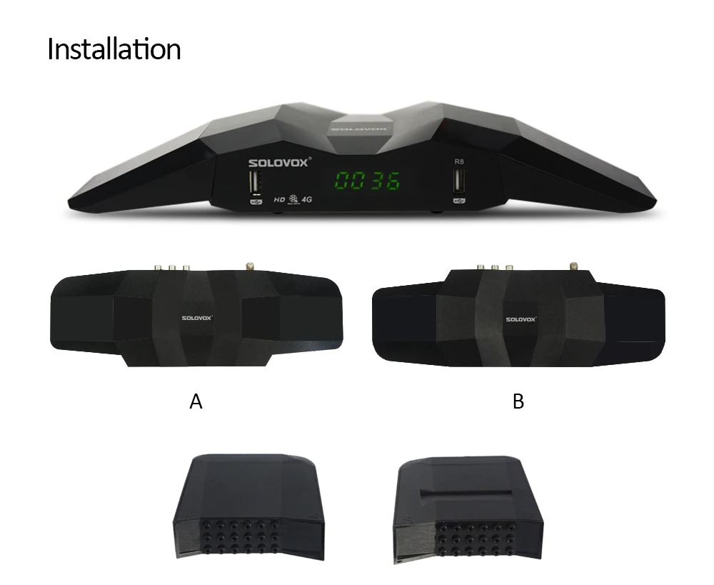2PCS NEW ARRIVAL free shipping Original SOLOVOX R8 1080p Full HD Satellite Receiver Support Youpron YouTube CCCAM/MGCAM/NEWCAM |