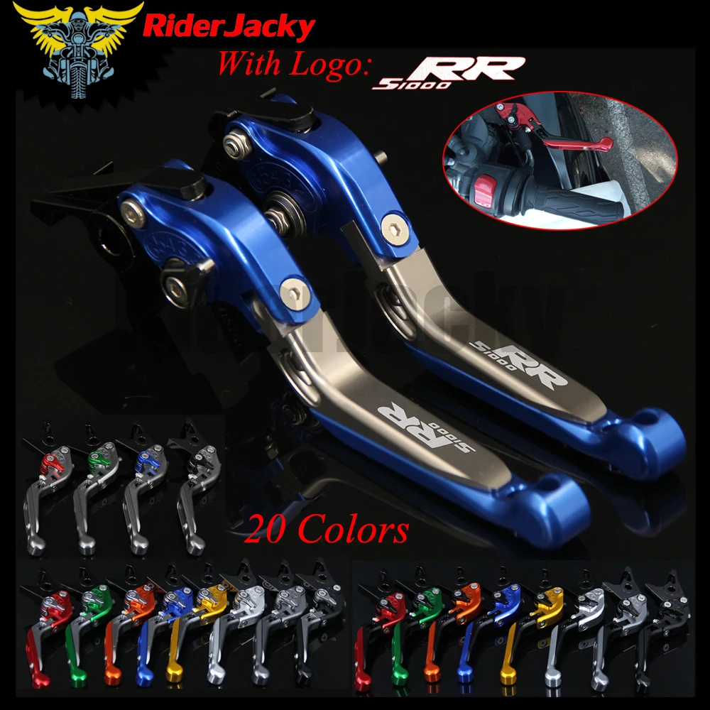 

RiderJacky LOGO "S1000RR" Motorcycle CNC Brake Clutch Levers For BMW S1000RR (w and w/o CC) 2015-2018 2016 2017