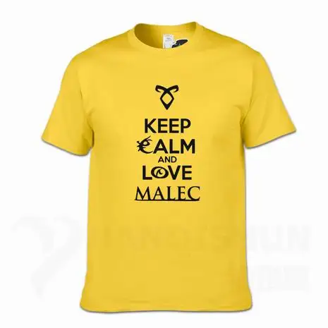 Keep Calm And Love Malec/Новинка года; футболка с охотниками в виде теней; модные летние топы 16 цветов; хлопковая хипстерская футболка с круглым воротником